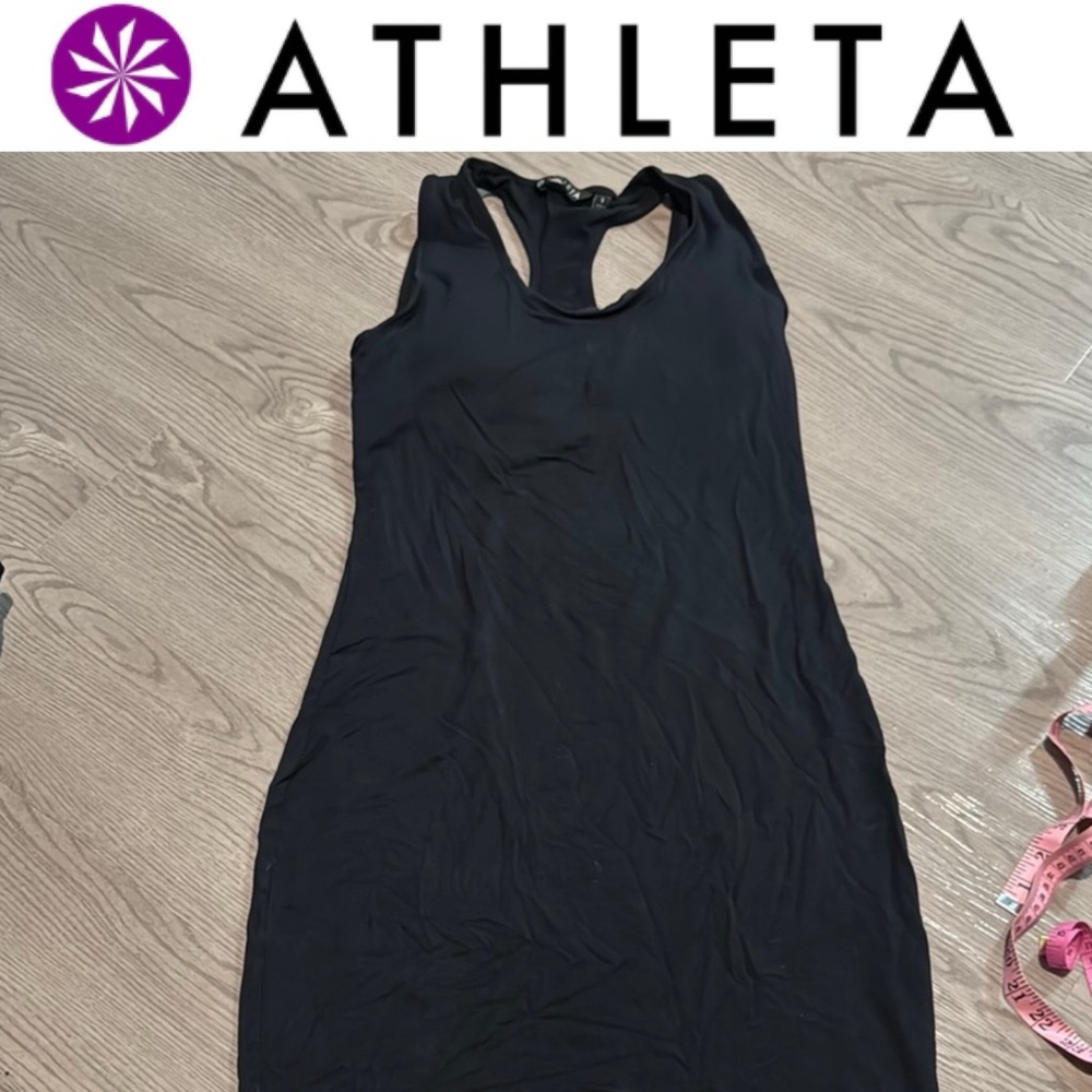 Athleta Black Racerback Dress